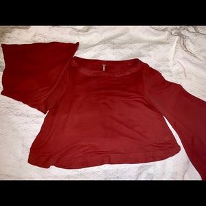 Free People sz M bell sleeve flowy shirt | new wot